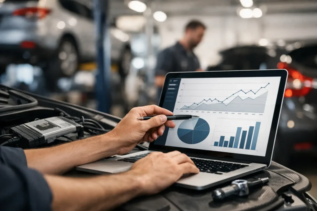 Guia de retorno sobre equipamento automotivo